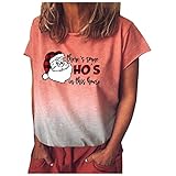 Weihnachten Sommer Shirts für Damen sexy bluze für Damen musselin Hemd Damen Pullover weiß Casual chic asymmetrische Oberteile Vogue Pullover Elegante Oberteile Damen Kleidung Weihnachten D