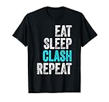 Herren Gaming Clan Shirt Eat Sleep Clash Repeat Clans Clash T-S