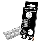 Krups Reinigungstabletten XS3000 für alle Kaffeevollautomaten von Krups, 10 Stück, hygienische Komplett-Reinigung, einfache Verwendung