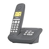 Gigaset A280A - Schnurloses Telefon mit Anrufbeantworter - brillante Audioqualität auch beim Freisprechen - intuitive, symbolbasierte Menüführung - Kurzwahltasten - Grafik-Display, dunkelg