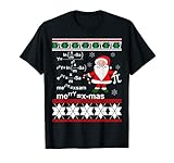 Merry Christmas Formel lustiges Mathelehrer zu Weihnachten T-S