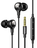 UGREEN Hitune In Ear Kopfhörer mit Kabel und Mikrofon, 3.5mm Klinke Kopfhörer für Handy kompatibel mit Handy, Tablet, MP3, PC