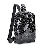 MINGJIANG Damen Geometrische Reflektierende Rucksäcke Handtasche Frauen Lingge Flash Schultertasche Travel Rucksack Daypacks Sporttaschen Große Fashion Schultaschen Schulranzen Messenger-Bag