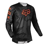 Fox Racing Herren 180 Trev Motocross Jersey Trikot, Schwarz-Camo, Larg