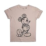 Disney Mädchen Mickey Mouse Sketch T-Shirt, Beige (Sand SND), 7 J