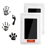 2pcs Baby Abdruck set,Baby Handabdruck und Fußabdruck Set,Baby Handprint,Pfotenabdruck Set Hund, Pfotenabdruck Set Katze,clean touch stempelkissen,Das ideale babygeschenk