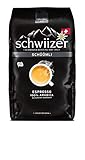 Schwiizer Schüümli Espresso Ganze Kaffeebohnen (1kg, Stärkegrad 4/5, Premium Arabica) 1er Pack x 1kg