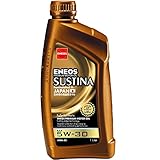 ENEOS SUSTINA 5W-30 - Motoröle für Autos - 5w30 Öl - Engine Oil - Universell für Japanische, Europäische, Amerikanische und Koreanische Motoren - Vollsynthetisch mit Organischen Zusätzen (1 Liter)