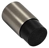 Gedotec Design EDELSTAHL Türstopper Gummi-Puffer für Wandmontage - MODERN | Tiefe: 48 mm | 16 mm Gummiauflage | stabiler Wand-Puffer inkl. Befestigungsmaterial | 1 Stück - Wand-Türpuffer zum Schraub