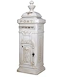 Briefkasten weiß Postkasten Landhausstil Stadbriefkasten Postbox freistehend neu LTA301 Palazzo Ex