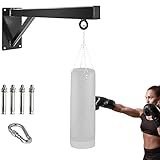 Whchiy Boxsackhalterung 100 kg Last Boxsackhalter Boxen Ständer Wandhalterung Boxsack Metall Startseite Wand- Bracket Bauchmuskeln Trainingsgeräte (60cm)