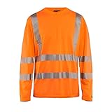 Blakläder 3385101353004XL Warn-Langarm T-Shirt Größe in Orange, 4XL