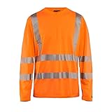 Blakläder 3385101353004XL Warn-Langarm T-Shirt Größe in Orange, 4XL