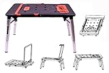 Baricus Werkbank klappbar auch als Hand-Transportwagen verwendbar, 7in1 mobiler Werkzeugtisch in robuster Ausführung, höhenverstellbar, 108x55cm, max. Gewicht 150kg B-Ware QV90350