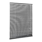 Ventanara Jalousie Aluminium Rollo Plissee Schalusie Jalousette Türrollo Rolladen viele Größen (120 x 130 cm, Grau matt)