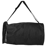 PYMQSM Basketball-Tragetasche Tragetasche mit Einer Schulter für 2 Basketbälle(Schwarz)