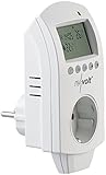 revolt Steckerthermostat: Digitales Steckdosen-Thermostat für Heiz- & Klimageräte, 3.680 Watt (Frostwächter Steckdose)