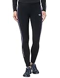 Ultrasport Damen Thermo-Dynamic lang Laufhose, black purple opulence, M