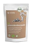 Johannisbrotkernmehl BIO, 200g, biovegan, natürliches Verdickungsmittel, Bindemittel und Geliermittel, Eiersatz und Speisestärkeersatz für Low Carb und Keto,