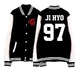 CHAIRAY Zweimal Sweatshirt Basketball Pullover tzuyu Mina jihyo Sana Hoodie, Damen Herren Jugend, Black&JIHYO97, M