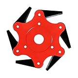 HCO-YU 6 Zähne Pinsel Fräser Klingenschneider Metallklingen Trimmerkopf 65mn Garten Gras Trimmer Kopf for Rasenmäher G