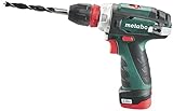 Metabo 600157700 Pro PowerMaxx BS Quick ProAkku-Bohrsch.TV00, 10.8 V, Schwarz, Grü