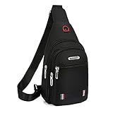 通用 Herrentasche Schultertaschen Umhängetaschen Umhängetasche Echtes Leder Herren Brusttasche Umhängetasche Umhängetasche Schulter Rucksäcke Sport Business R