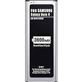 EMNT Akku Kompatibel mit Samsung Galaxy Note 4, Verbesserte Ersatz Handy-Akku für 3600 mAh - Ohne NFC Ersatz Hochleistungsakku für Samsung Galaxy Note 4