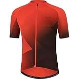 GORE WEAR Herren Fahrrad-Kurzarmtrikot Fade, XL, Feuerrot/Schw