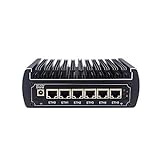 HSIPC Kaby Lake i7 7500U Firewall Micro Appliance, Mini PC, Nano PC, Router PC with 6 RJ45, AES-NI,HDMI USB3.0 COM,Compatible with Pfsense OPN