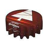 Tischdecke, wasserdicht, auslaufsicher, für Abendessen, Küche, Party, Urlaub, Weihnachtsbaum 100, O