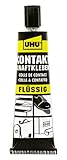 UHU Kontakt 46080 Kraftkleber Flüssig Tube, Super starker, flüssiger Kontaktklebstoff für Reparaturen, die sofortige Klebekraft benötigen, 42 g