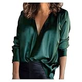 Sonojie Damen Bluse Baumwolle Button Tunika Oberteile Hemd Lose Button Down Mit Knopfleiste Binden RüSchenkragen V