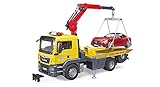 Bruder 03750 - MAN TGS Abschlepp-LKW mit Roadster und Licht und Sound M