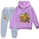 Aatensou Groot Hoodie Und Jogginghose Set Guardians of The Galaxy Jungen Unisex 2 Stück Kapuzenpullover Pullover Und Hose (A5,130)