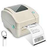 Thermodrucker Desktop Etikettendrucker Label Printer USB-Direkt Etikettiermaschinen Hochgeschwindigkeits kompatibel mit 4 x 6 Versandetiketten, Ebay, Etsy, Shopify, Amazon B