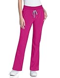 Landau Urbane Women's Convertible Knit Scrub Pant, Jazzberry, Medium T