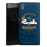 DeinDesign Silikon Hülle kompatibel mit Sony Xperia XA 1 Plus Case schwarz Handyhülle Harry Potter Statement Zauberei & Mag