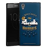 DeinDesign Silikon Hülle kompatibel mit Sony Xperia XA 1 Plus Case schwarz Handyhülle Harry Potter Statement Zauberei & Mag