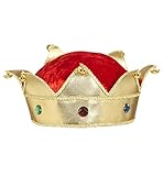 Widmann König & Königin Kronen mit Edelsteinen Zubehör für Mittelalterliche Königskostü