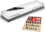 Rasierschärfe garantiert! Schleifstein Set inkl. Videoanleitung, Winkelhilfe und Antirutschmatte | Deutsche Schmiedeglut Q
