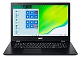 Acer Aspire 3 Slim 43,9 cm (17,3 Zoll) HD+ Laptop, Intel Core i5-1035G1 (Beats i7-7500U) bis zu 3,6 GHz, Intel UHD Graphics, Wi-Fi, DVD-Brenner, HDMI, Windows 10, WOOV 32 GB Micro-SD-Karte (8G+1T HDD)