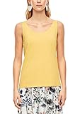 s.Oliver Damen Jerseytop mit Rückenausschnitt yellow 46