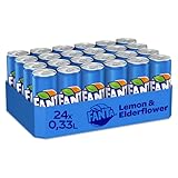 Fanta Lemon & Elderflower 24er Pack, EINWEG (24 x 330 ml)