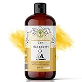 Zen Massageöl 500 ML mit süßen Mandeln | XXL von Grüne Valerie| Entspannt den Geist und beruhigt die Gefühlswelt | Relax! | Made in Italy