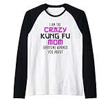 Crazy Kung Fu mom Mutter Mama lustig Kung Fu Sprüche Design Rag