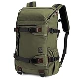 TAK Wanderrucksack Rucksack 40L Schulrucksack Reiserucksack Trekking Tagesrucksack,Wasserdichter, strapazierfähig und robust mit allerlei Stauraum, für das Camping, Wandern, Outdoor Sport, Armeegrü