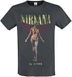 Amplified Herren Nirvana Utero T-Shirt, Grau (Charcoal Cc), XL