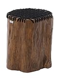Miloo Garten Teak Hocker handgemachte Teak Holz eine Person Sitzen Hocker kleine Tisch braun Farbe 30x30x42