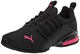 PUMA Damen Axelion Laufschuh, Black-Bright Rose, 40 EU